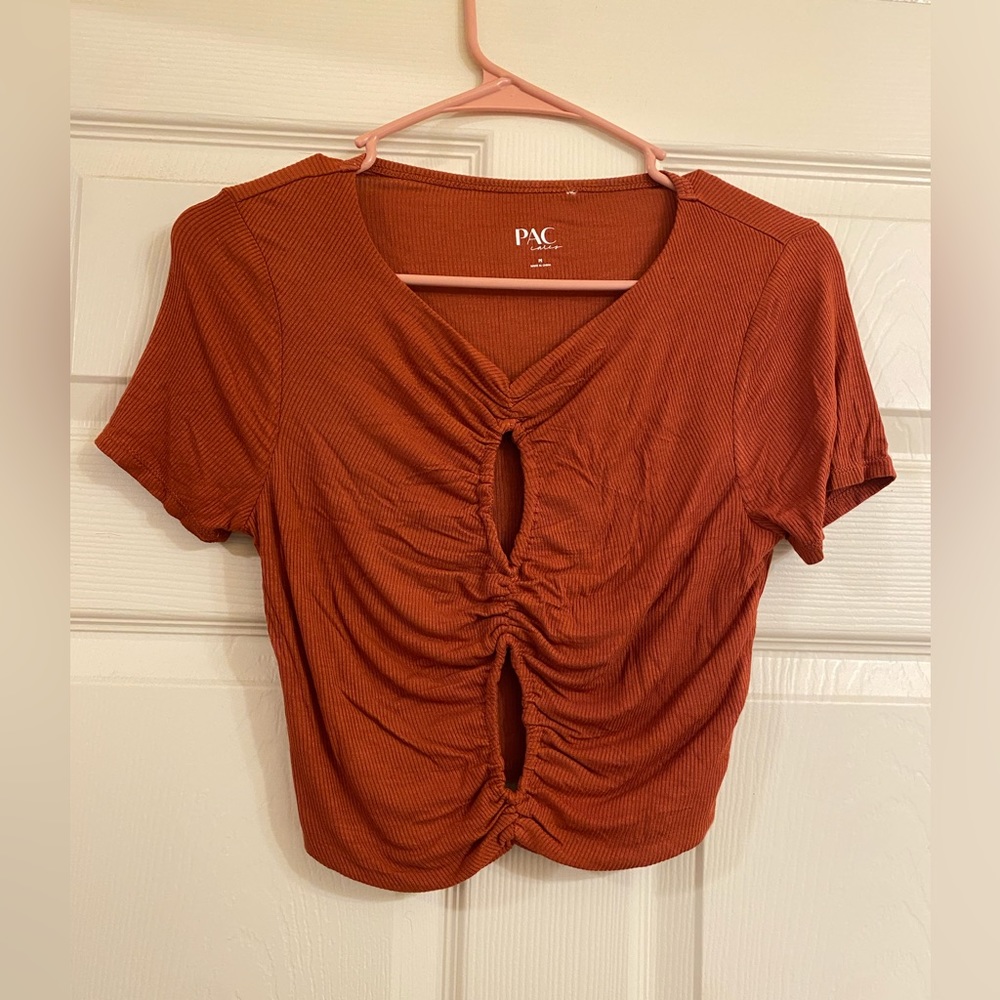 Pacsun front cutout tee